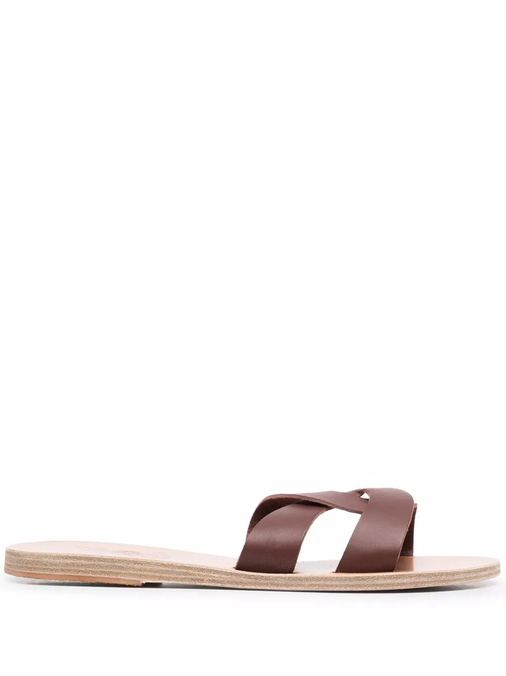 Ancient Greek Sandals Desmos Crossover leather-strap Sandals | Brown | FARFETCH UK | Farfetch Global