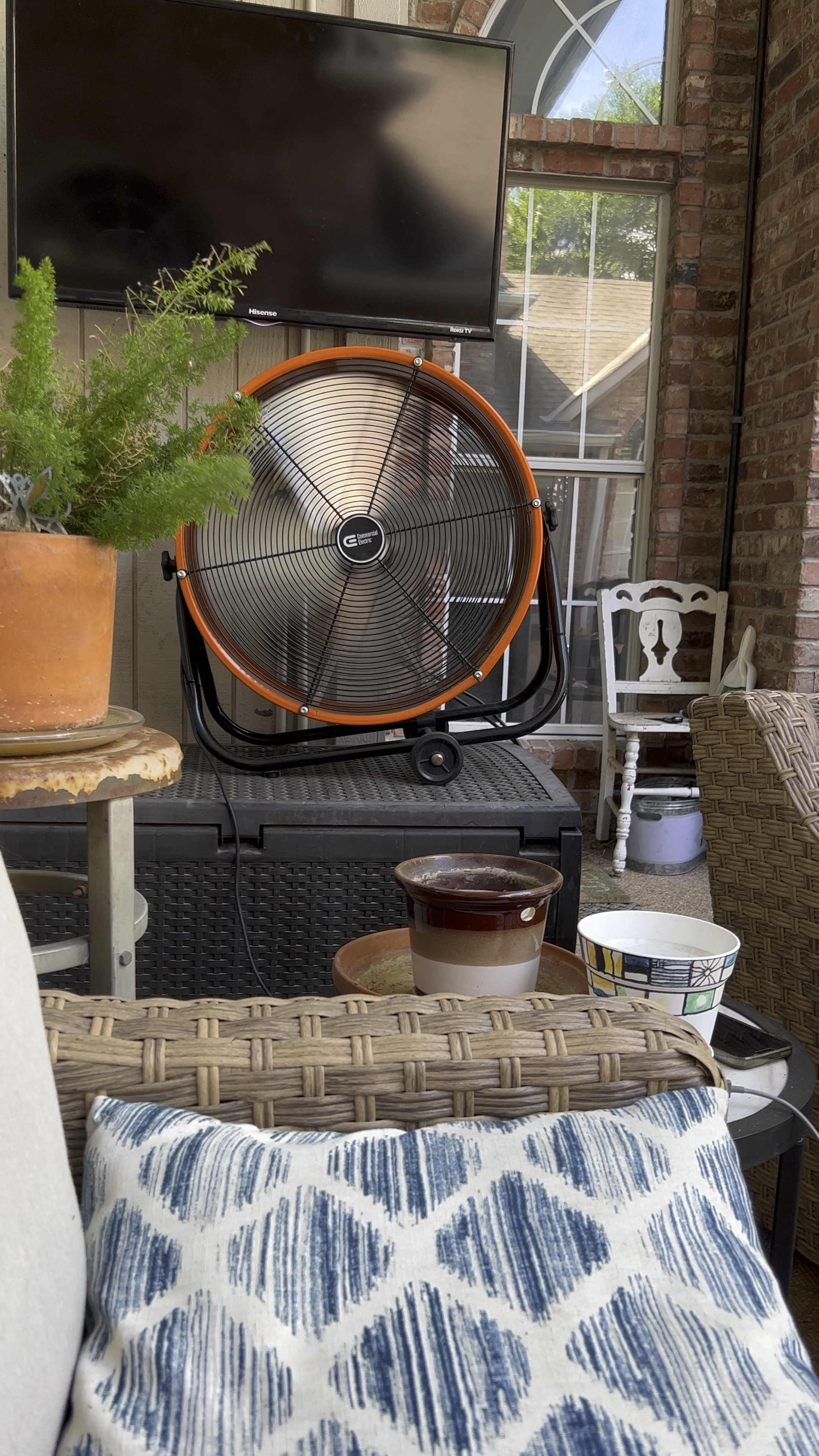 Already getting lots of use out of this 24” drum fan we put put on the back deck by the pool.  Out ceiling over the patio is too high to install ceiling fans, so this has been a great solution.  

#LTKFind #LTKhome #LTKSeasonal