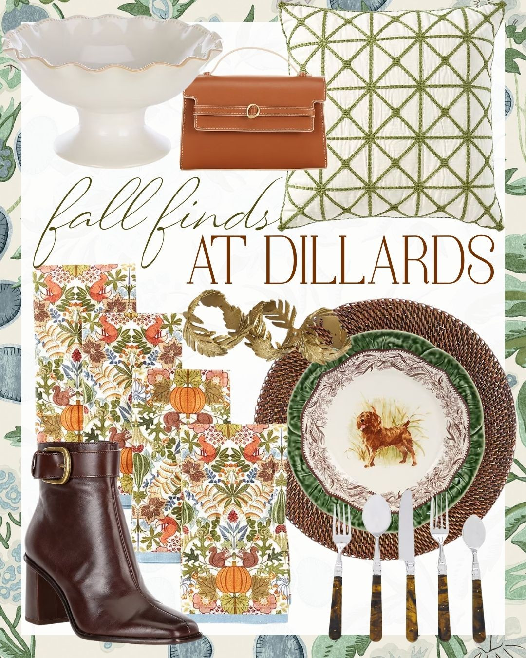 Bring cozy autumn style home with these fall finds from Dillard’s—seasonal decor, stylish boots, handbags, and entertaining essentials for the perfect seasonal refresh!

fall home decor, dillards fall, fall entertaining essentials, autumn fashion finds, seasonal table decor 

 #LTKSeasonal #LTKHome #LTKStyleTip