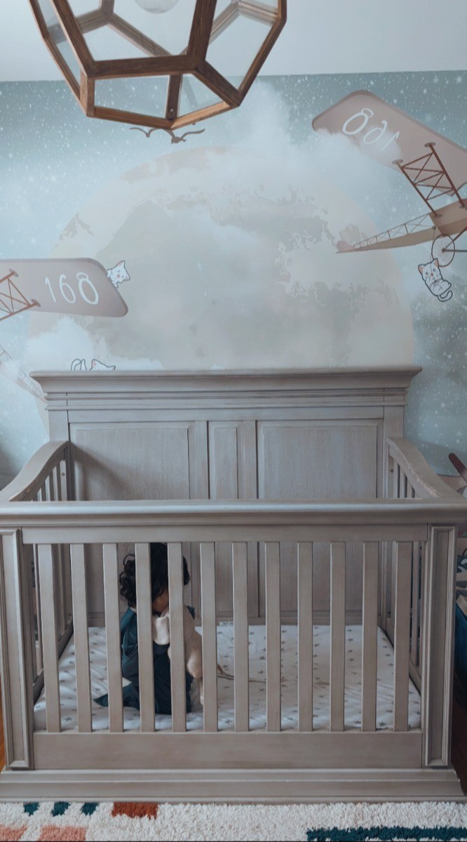 Baby boy nursery.#ltkbabyboy #ltknursery #ltknurserydecor #ltkhomedecor #ltkwallpaper #ltkmural #ltkpendant #ltkcribs #ltkroomdecor

#LTKfamily #LTKbump #LTKbaby