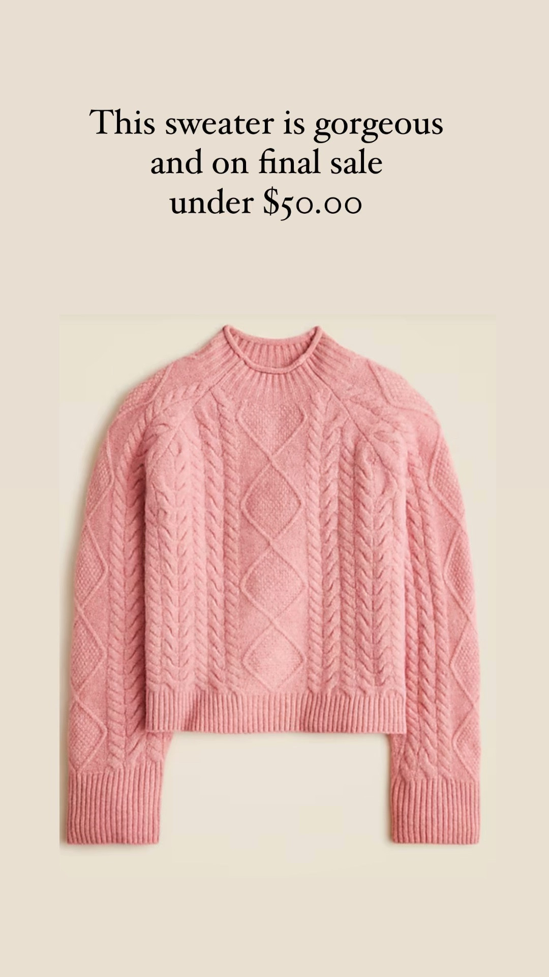 Under $50.00 and this sweater is gorgeous 

#LTKFindsUnder50 #LTKSaleAlert #LTKSeasonal