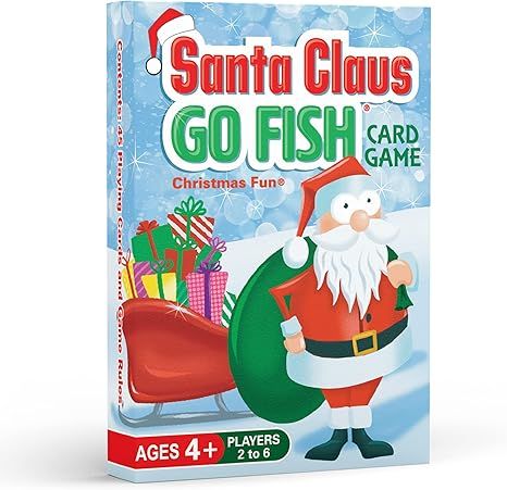 Santa Claus GO Fish - Play 3 Fun Christmas Games for Kids Ages 4-8 Using ONE Holiday Themed Deck ... | Amazon (US)