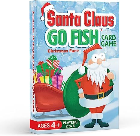 Amazon.com: Santa Claus GO Fish - Play 3 Fun Christmas Games for Kids Ages 4-8 Using ONE Holiday ... | Amazon (US)