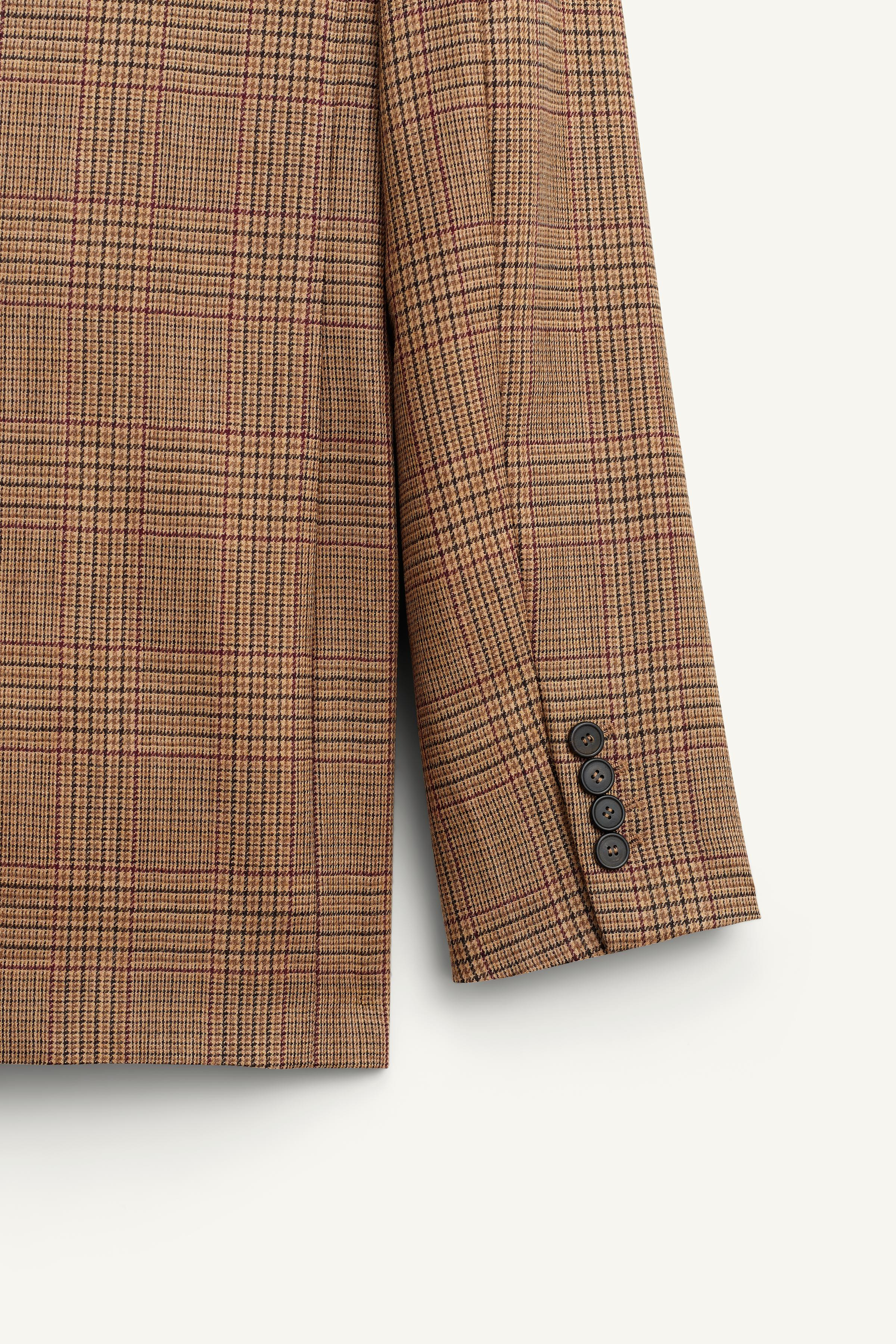 LIMITED EDITION 100% WOOL CHECK BLAZER | Zara UK