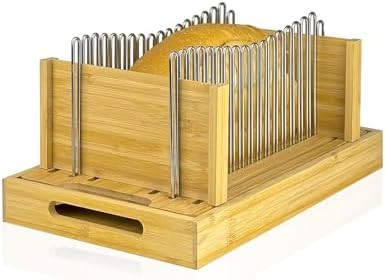 Adjustable Bread Slicer with Stainless Steel Slide Rail | Adjustable Width, Stainless Steel Slici... | Amazon (US)