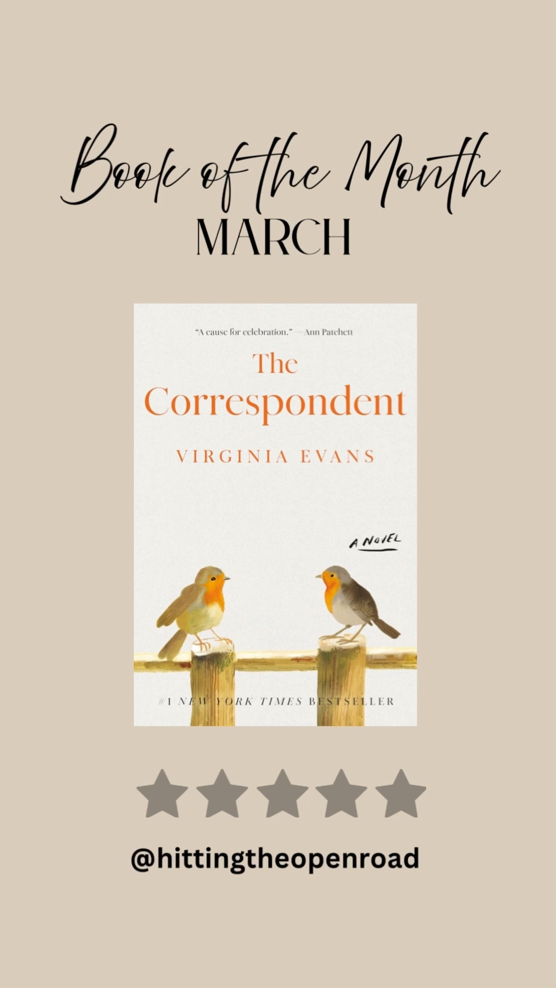 The Correspondent is not a page turner or action packed, but it is a truly lovely story that makes you feel connected to the main character through her letter writing. 

#books #bestseller #bookofthemonth

#LTKOver40 #LTKHome