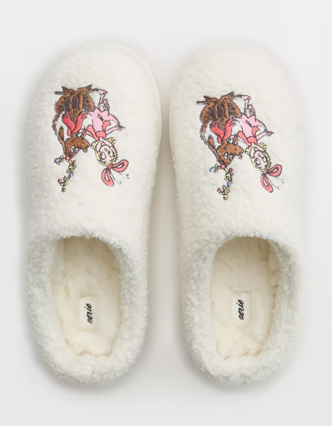 Aerie Sherpa Scuff Slippers | Aerie