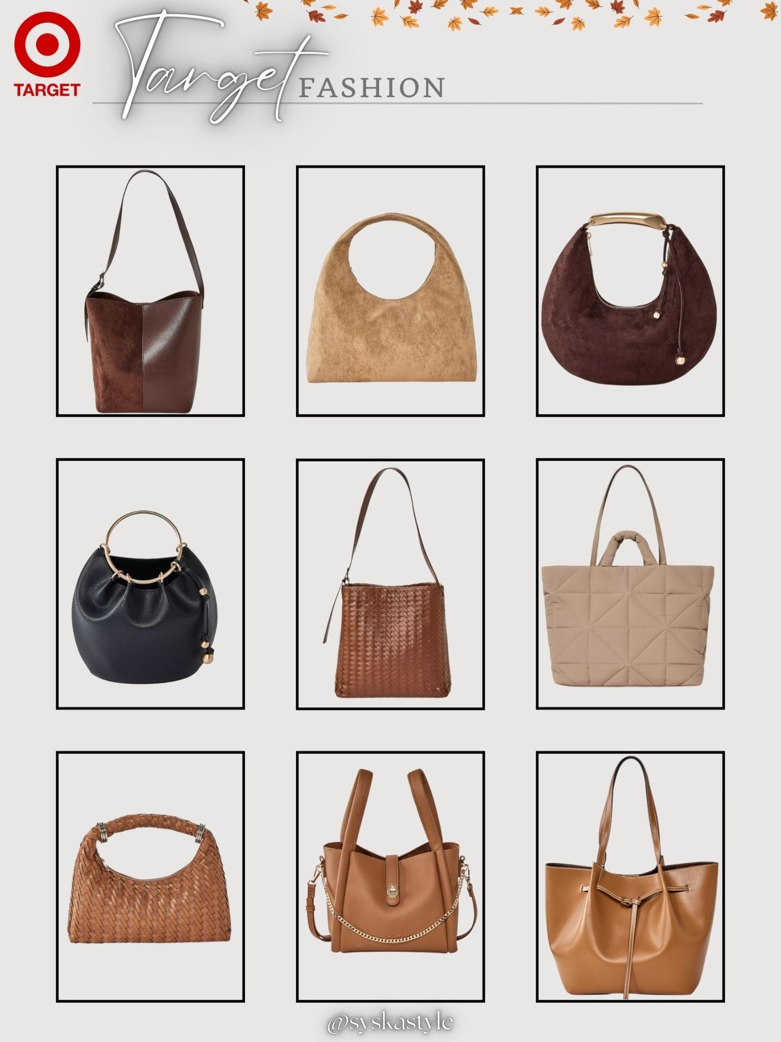 I am here for all the colors and shapes! Target handbags! 

#LTKFindsUnder50 #LTKFallSale #LTKSeasonal