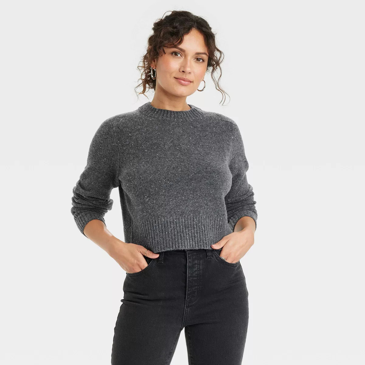 Women's Crew Neck Cashmere-Like Pullover Sweater - Universal Thread™ | Target