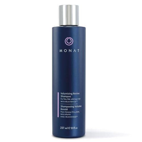 MONAT Volumizing Revive Shampoo Infused w/Rejuveniqe – Weightless Shampoo for Fine, Flat Hair – Amplifies Volume, Adds Softness, Shine – Cleanses and Protects with UV Defense – Net Wt 237ml (8 fl oz) | Amazon (US)