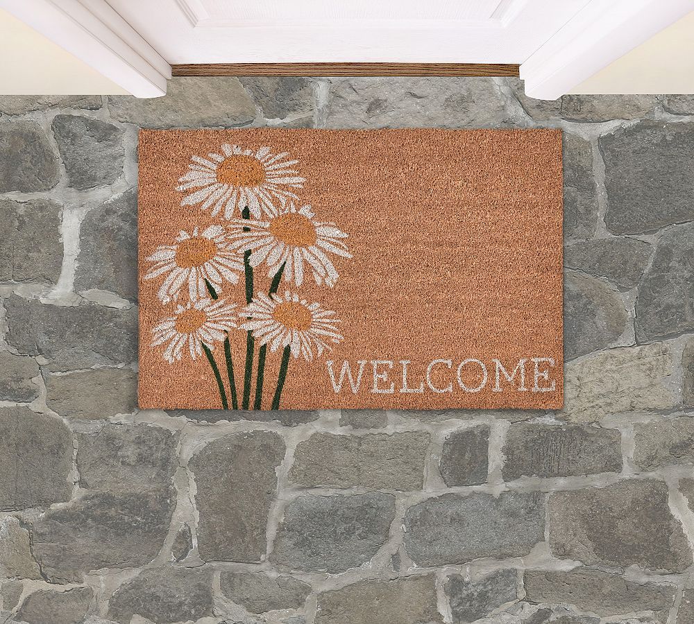 Welcome Daisy Doormat | Pottery Barn (US)