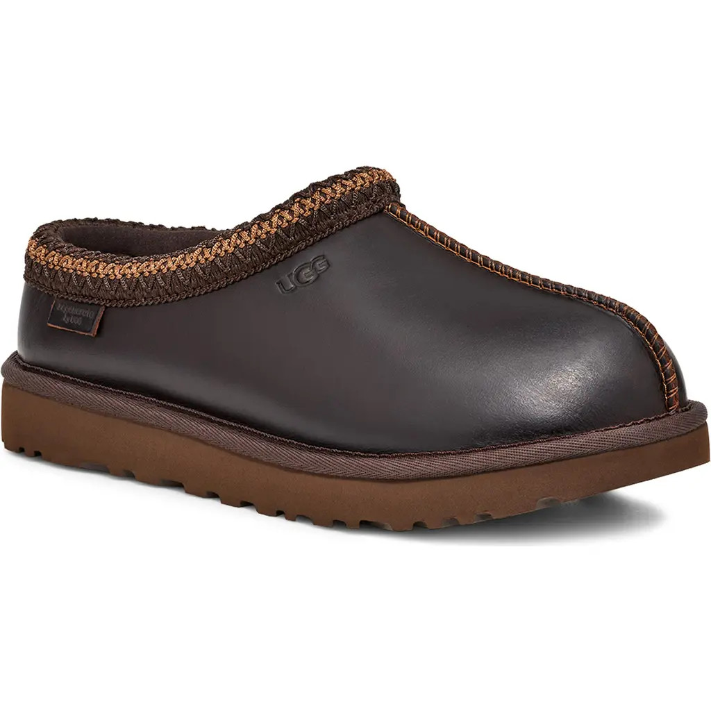 UGG(r) Tasman Leather Slipper in Ironwood at Nordstrom, Size 5 | Nordstrom
