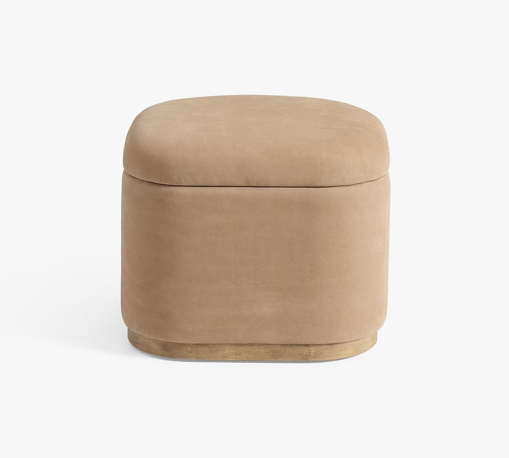 Lawton Leather Stool | Pottery Barn (US)