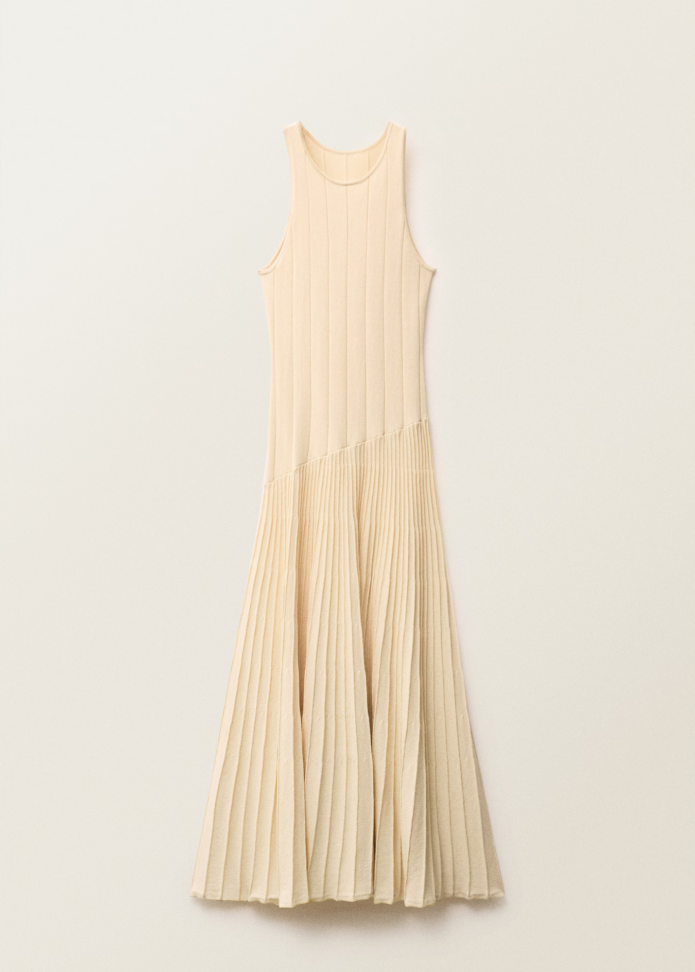 Pleated knitted dress - Women | MANGO United Kingdom | MANGO (UK)