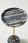 Swirling Marble End Table | Anthropologie (US)