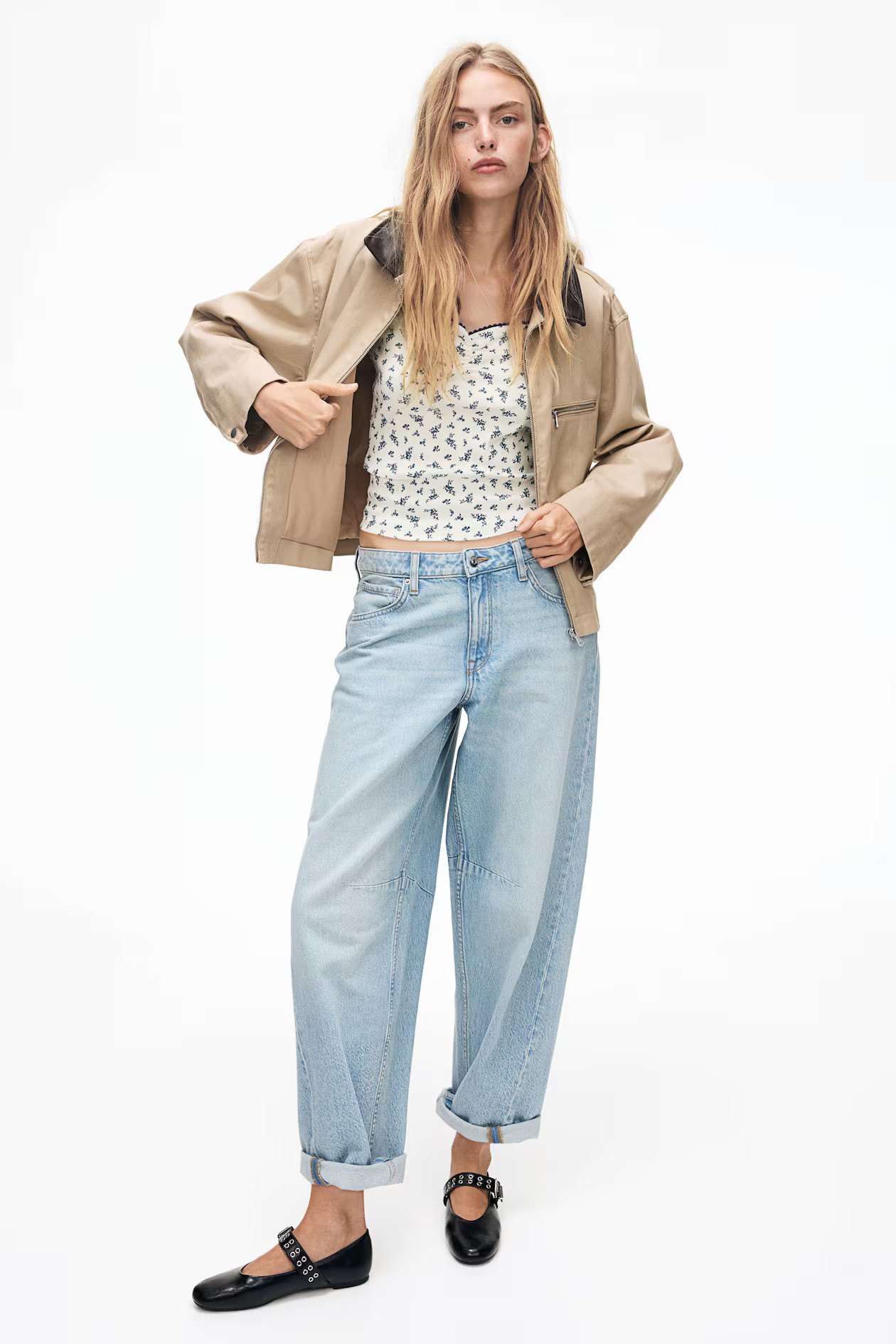 Ribbed Sweetheart-Neck Top | H&M (US + CA)