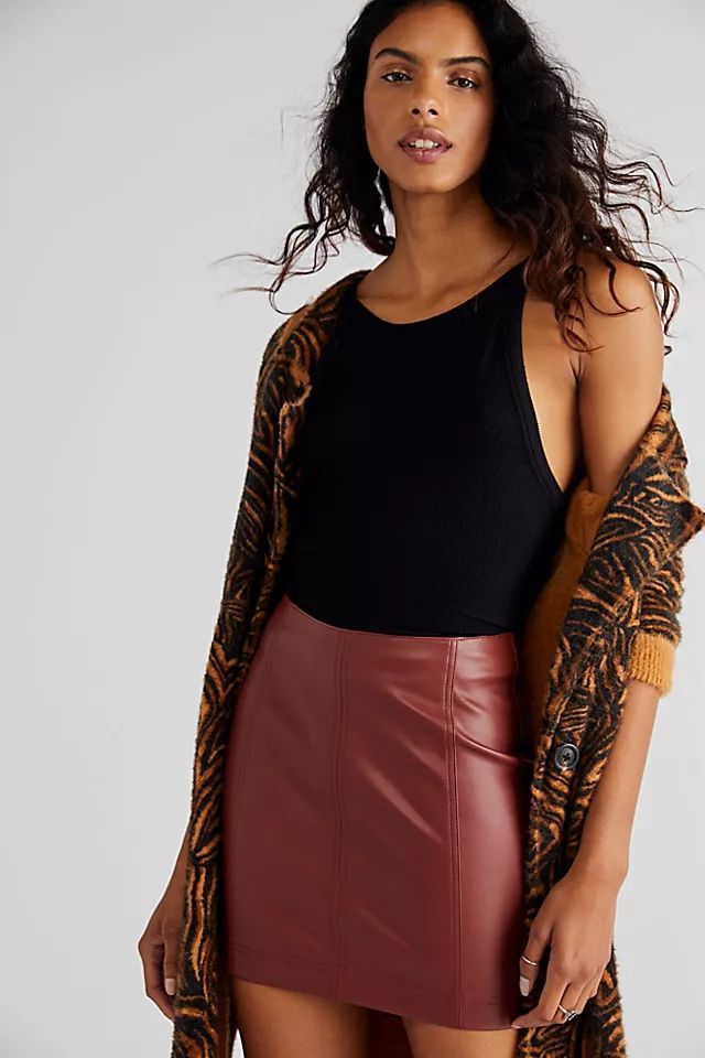 Modern Femme Vegan Leather Skirt | Free People (Global - UK&FR Excluded)