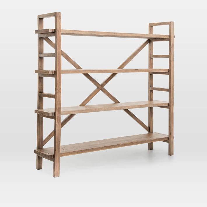 Reclaimed Pine Wood Bookshelf | West Elm (US)