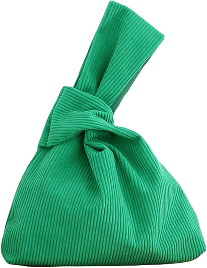 Verdusa Women's Corduroy Handbag Small Tote Bag Top Handle Mini Clutch Purse | Amazon (US)