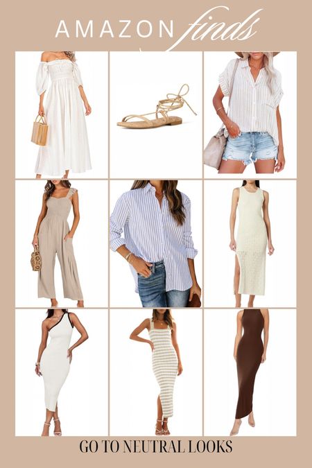 These go to neutral looks are perfect for summer! Scroll down to shop! Xo!

#LTKStyleTip #LTKSeasonal #LTKFindsUnder100