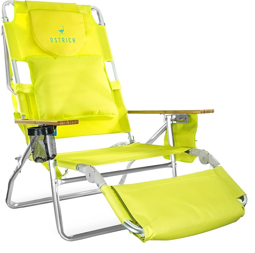 Ostrich the Deluxe 3N1 Lightweight Lawn Beach Reclining Lounge Chair with Footrest, Outdoor Furni... | Amazon (US)
