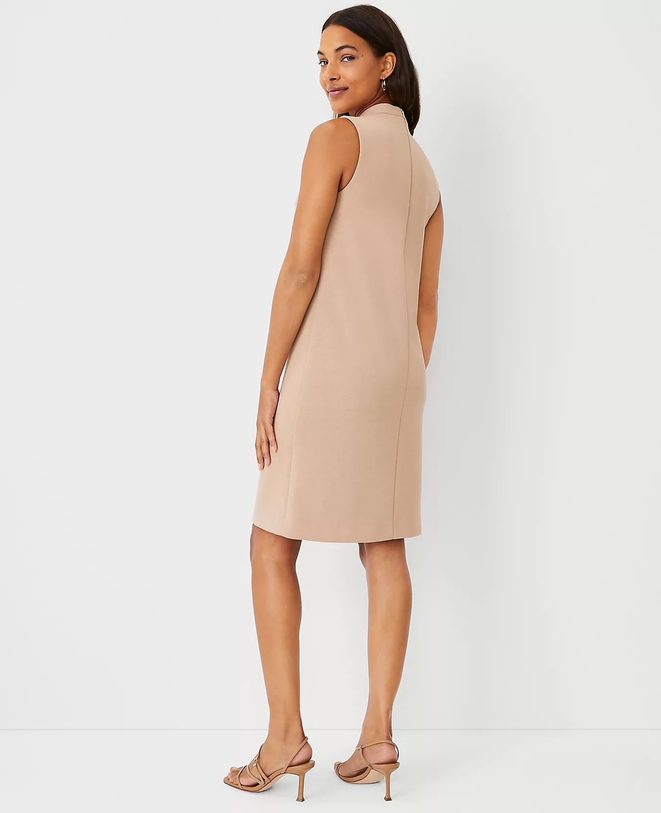 The Mock Neck Shift Dress in Double Knit | Ann Taylor | Ann Taylor (US)