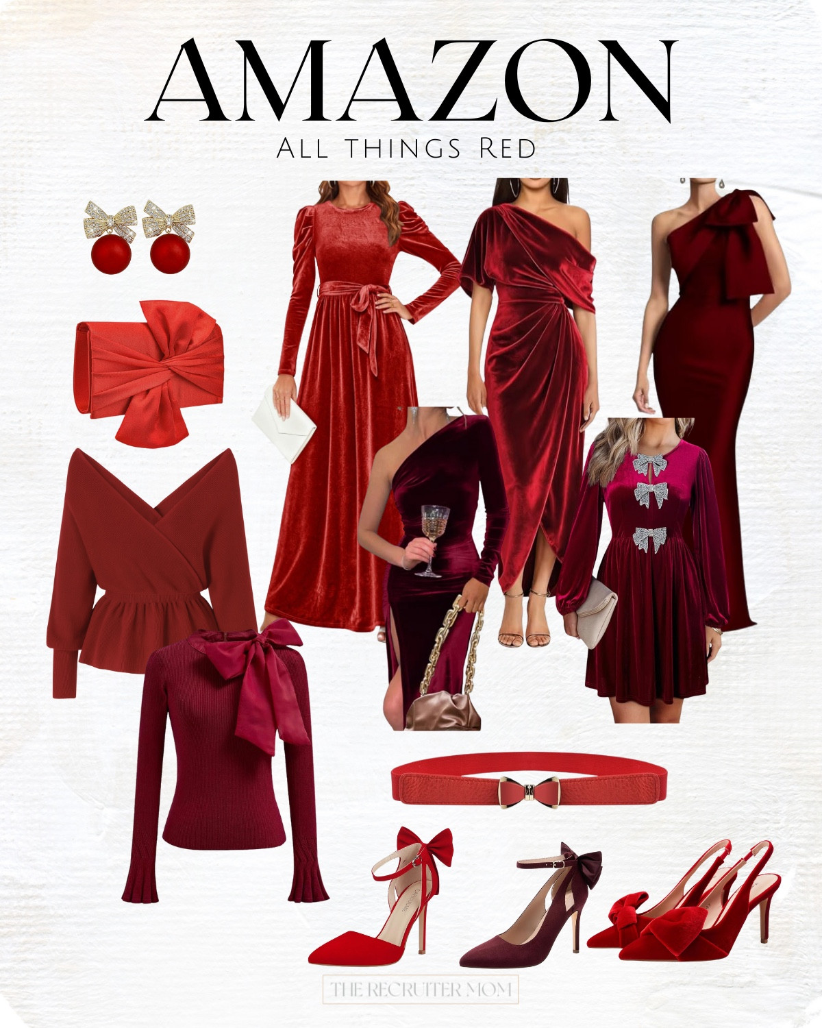 All Things Holiday Red with Dresses, Tops and Accessories for your holiday party looks all from Amazon! #holidaydress #dressytop #redaccessories #redheels 

 

#LTKHoliday #LTKSeasonal #LTKMidsize