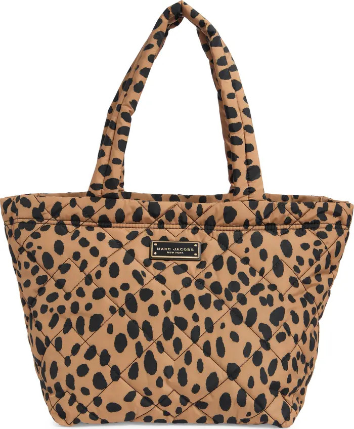 Medium Cheetah Print Quilted Nylon Tote | Nordstrom Rack