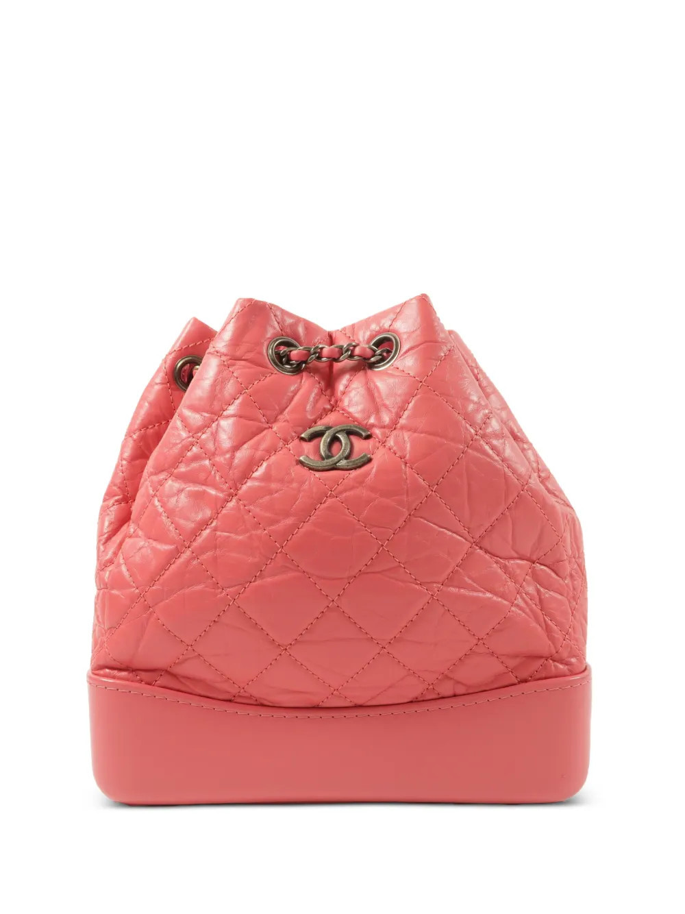 CHANEL Pre-Owned Gabrielle quilted backpack - Pink | Farfetch Global