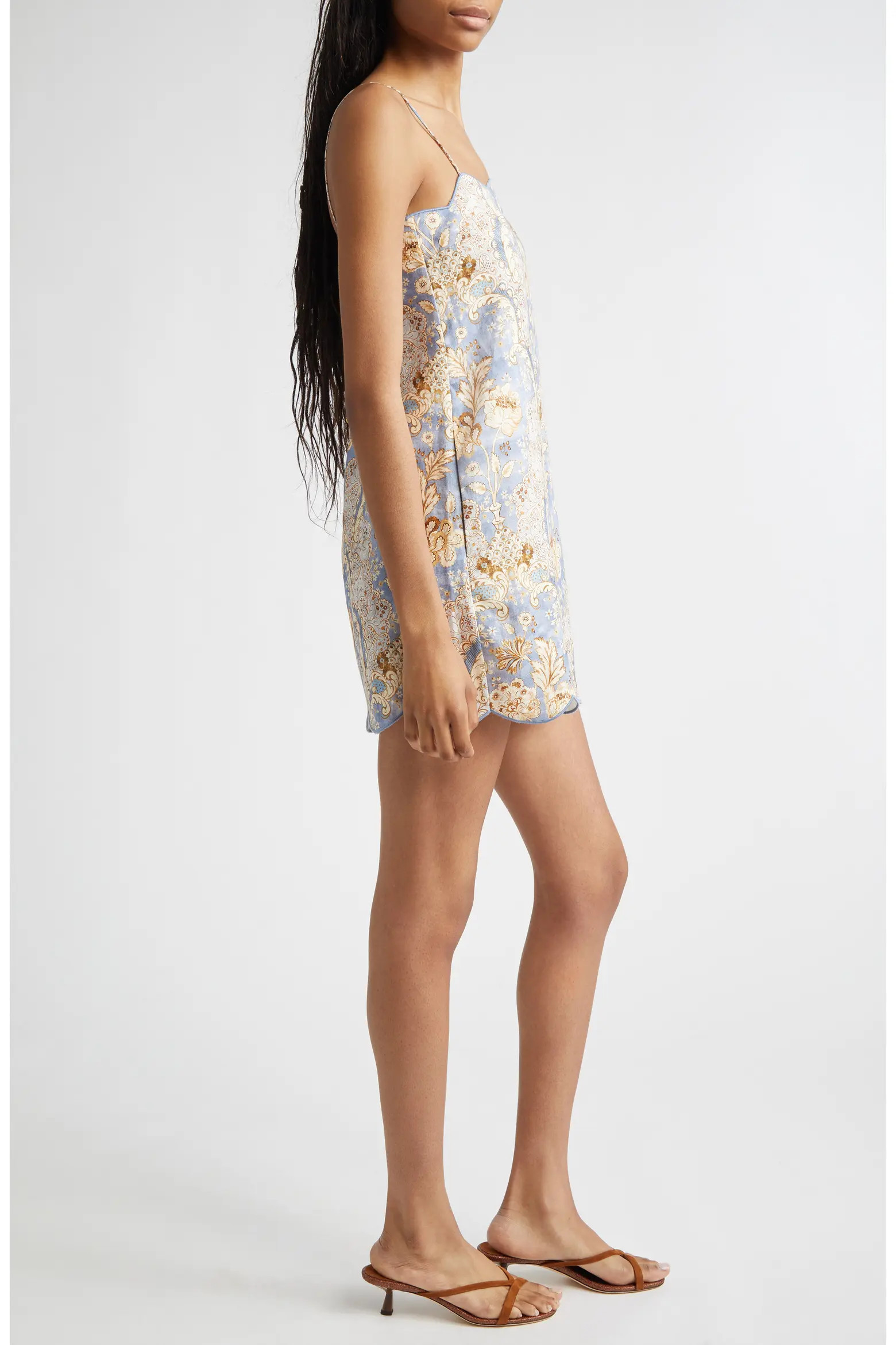 Daylight Scalloped Linen Minidress (Women) | Nordstrom | Nordstrom