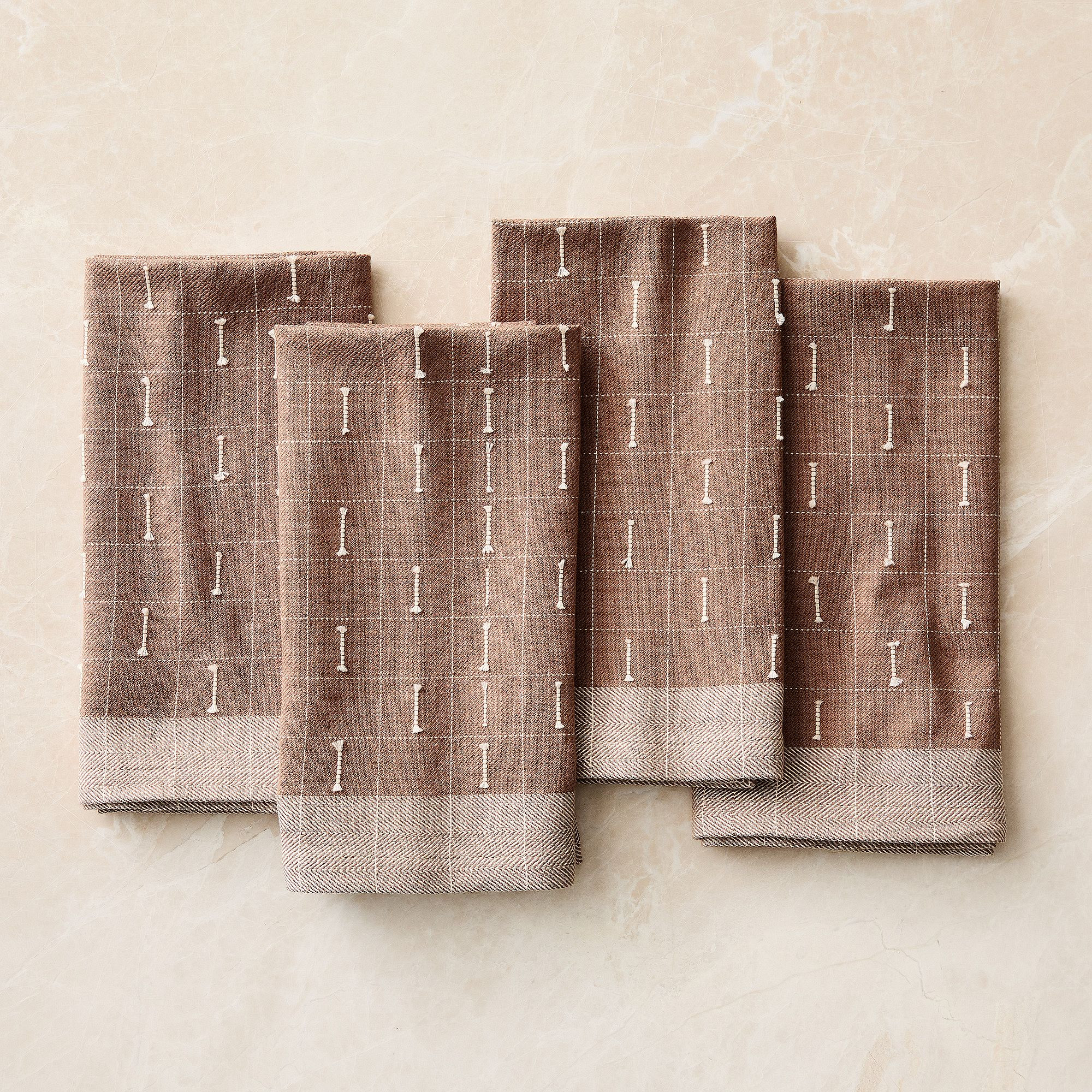 Delicate Grid Napkin Sets | West Elm (US)