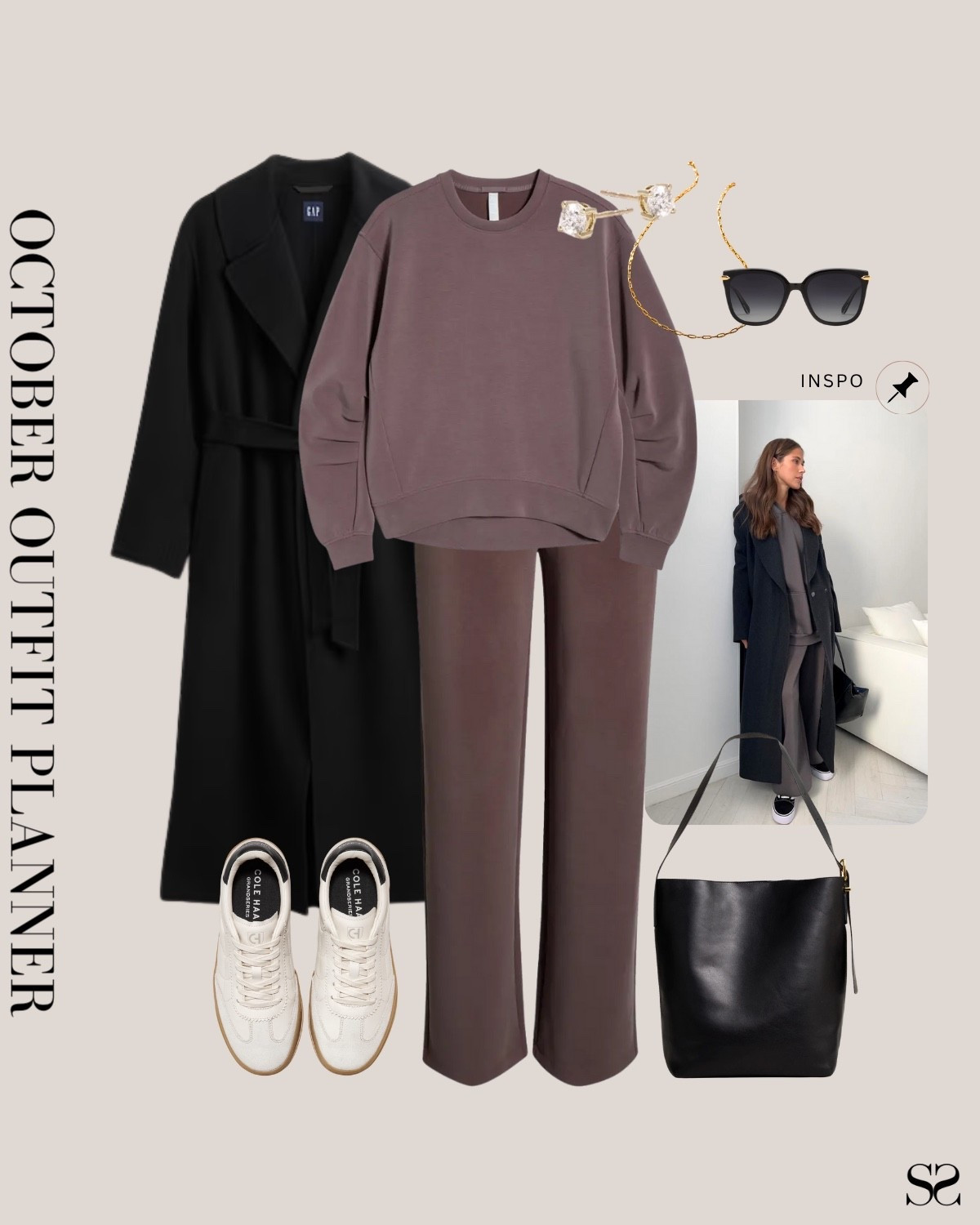 Monthly outfit planner NOVEMBER: Fall outfits | matching sweat set, long coat, elevated Athleisure, weekend outfit 

#falloutfit #classicstyle #casualstyle #LTKstyletip

Image inspo credit: Pinterest 

#LTKootd #LTKSeasonal