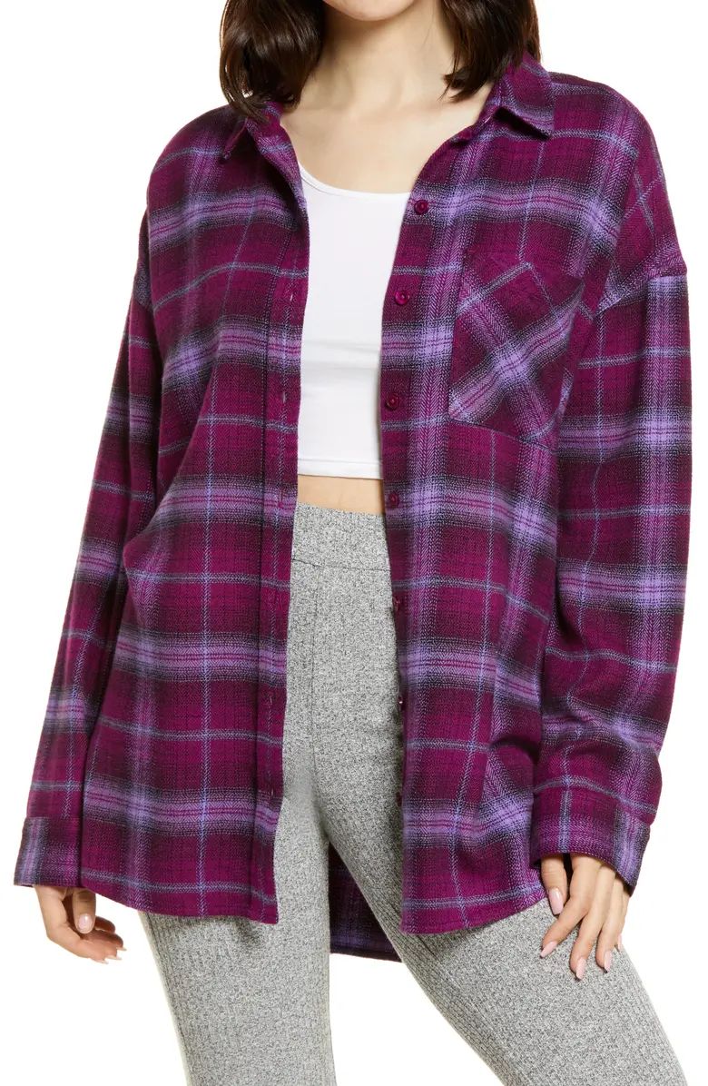 Boyfriend Plaid Button-Up Shirt | Nordstrom