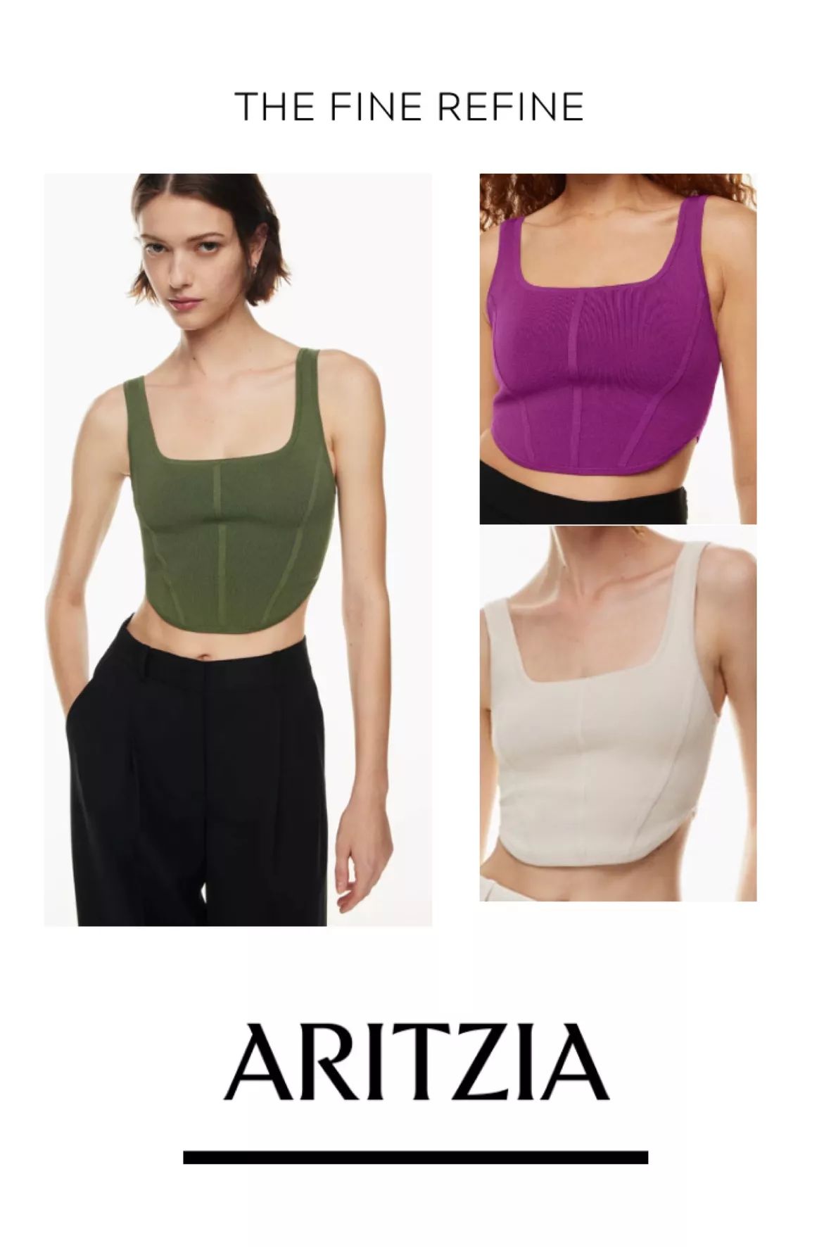 SCULPT KNIT BUSTIER TANK curated on LTK