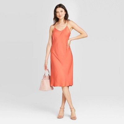 Women's Satin Sleeveless Slip Dress - A New Day™ | Target