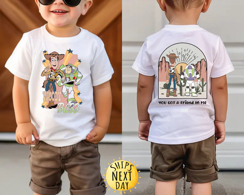 You've Got A Friend in Me Front and Back Kids Shirt, Vacay Mode Shirt, Toy Story Kids Shirt, Disn... | Etsy (US)