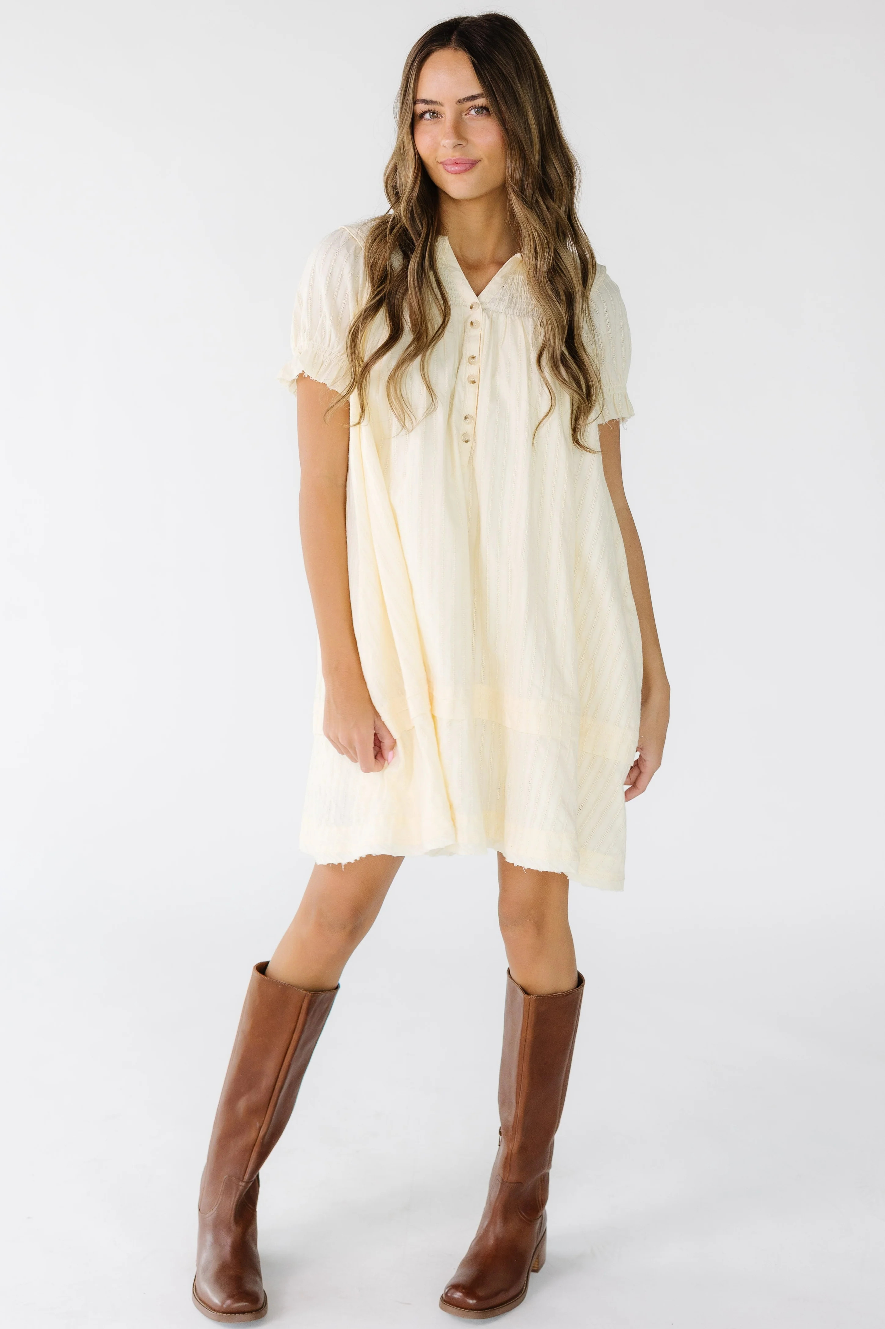 Brass & Roe Collared Knee Dress | Called To Surf