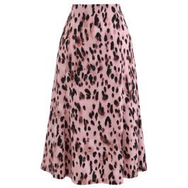 Animal Print Flare Rock in Pink | Chicwish