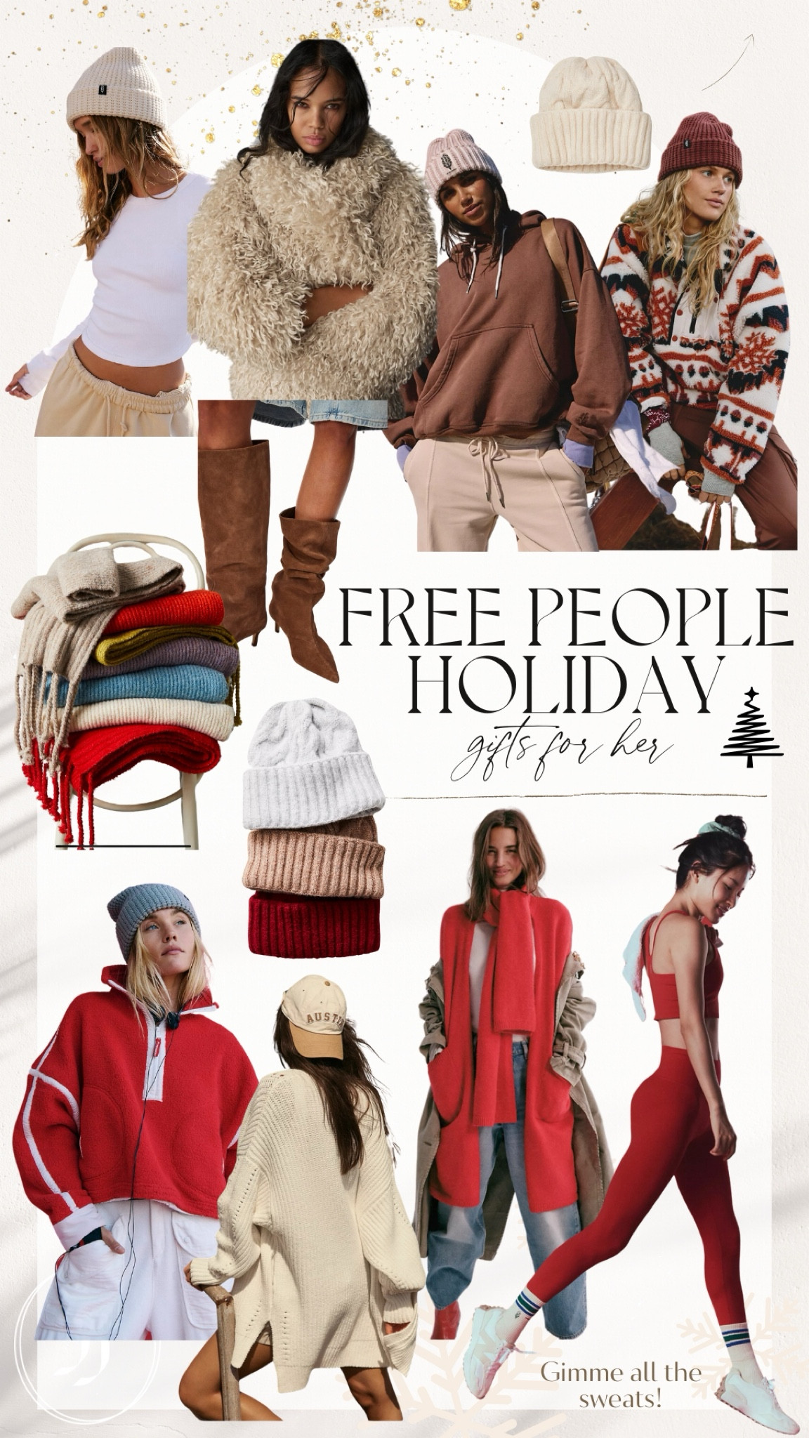 Free people holiday 
Gift guide for her 

#LTKCyberWeek #LTKGiftGuide #LTKHoliday