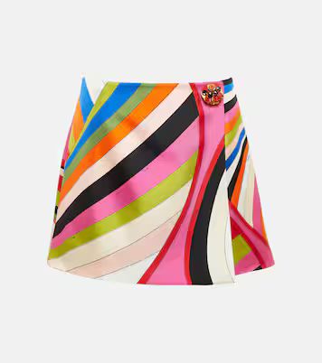 Printed silk wrap miniskirt | Mytheresa (US/CA)
