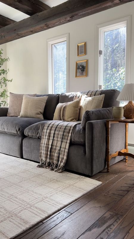Use my code meghan15 for 15% off your order with Chita living! This is the Kenna two piece sectional in dark gray! Why we love our Kenna Sectional: it’s so plush (a GREAT lounge and watch TV sofa), it’s modular meaning you can add pieces to customize it to fit your space and family needs, free shipping(!), the cushions are reversible and the covers are machine washable, the seat size is over 76” deep - AND it’s pretty! 

#LTKhome