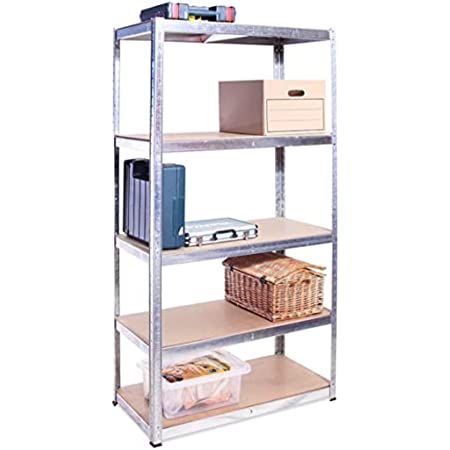 Garage Shelving Units: 71 x 35 x 18 inches | Heavy Duty Racking Shelves for Storage-1 Bay, Galvanise | Amazon (US)