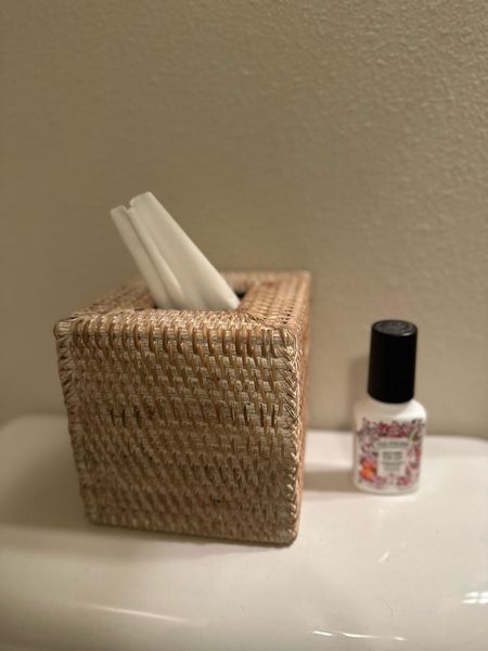 Amazon tissue box holder 
Poo-pourri 

Bathroom essentials
Coastal bathroom
Amazon find 

#LTKhome