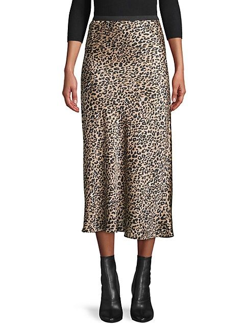 Leopard-Print Midi Skirt | Saks Fifth Avenue OFF 5TH (Pmt risk)