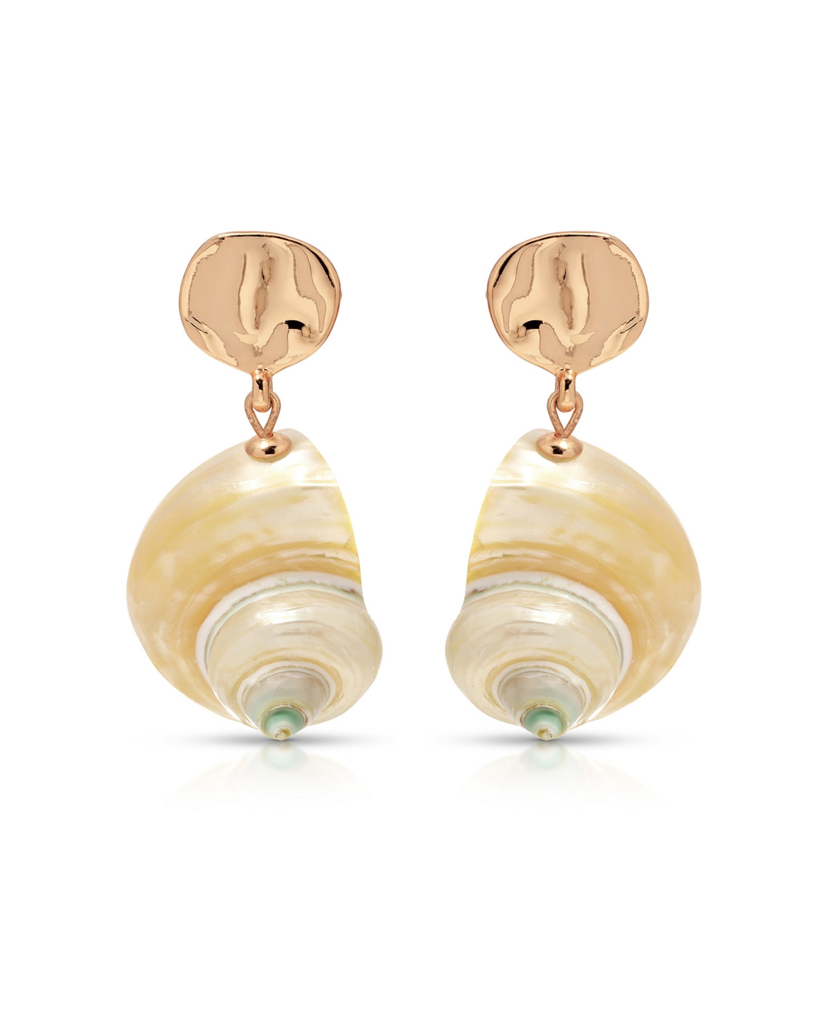 Ettika Sunken Treasure Shell Drop Earrings - Gold | Macy's