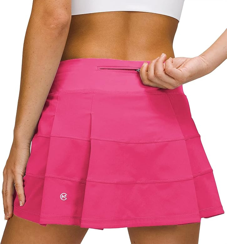 MCEDAR Athletic Tennis Golf Skorts Skirts for Women with Pocket Workout Running Sports Pleated Skirt | Amazon (US)