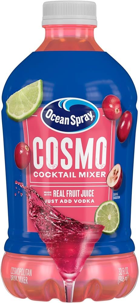 Ocean Spray® Cosmopolitan Cocktail Mixer, Drink Mixer Made with Real Fruit Juice, 32 Fl Oz Bottl... | Amazon (US)