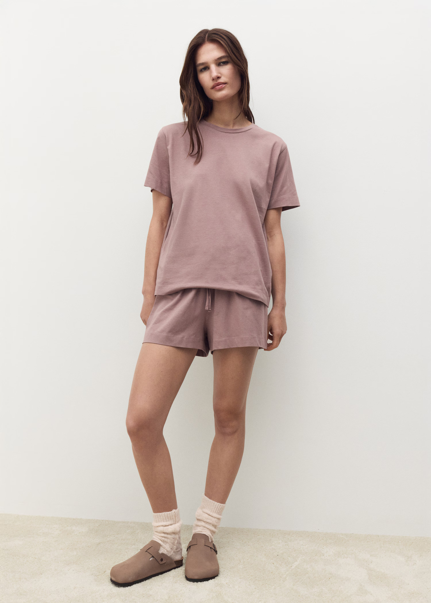 Cotton two-piece short-sleeved pyjamas | MANGO (UK)