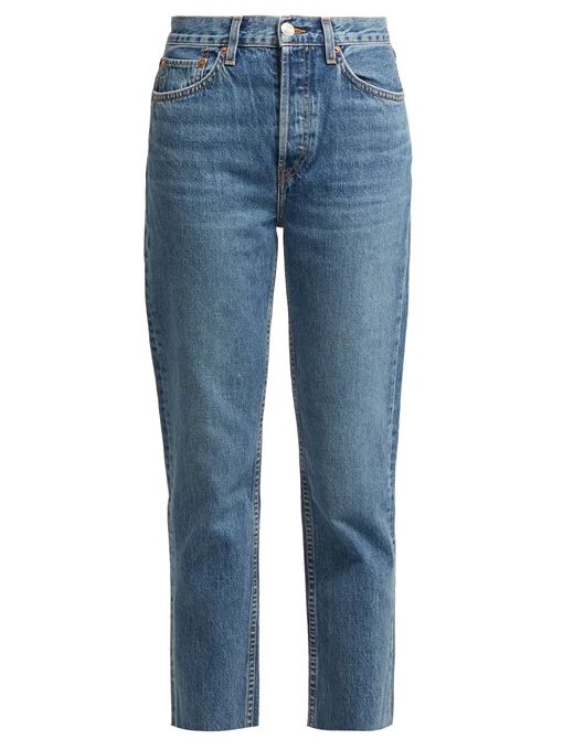Stovepipe high-rise straight-leg jeans | Re/Done Originals | Matches (UK)