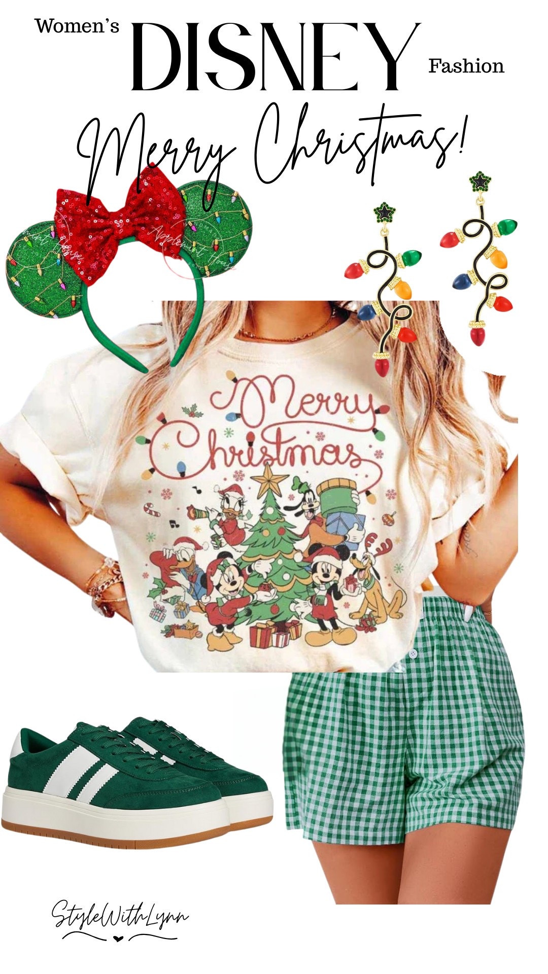 This “Merry Christmas” Disney tee with Minnie, Mickey and friends is the perfect holiday park outfit. Paired with festive green shorts, Christmas light earrings, and Disney holiday ears, it’s the cutest way to celebrate Disney World at Christmas! 

#DisneyChristmasOutfit #HolidayDisneyFashion #DisneyWorldChristmasStyle #LTKDisney

what to wear to Disney World at Christmas 

disney Christmas outfits | disney outfits women | disney world outfits | disney world Christmas outfits women | disney world outfits winter | cute disney outfits | disneyland outfits | cute disney outfits women | what to wear to disney | disney world outfits OOTD | disney world fashion style | how to style disney world outfits | disney bounding

 

#LTKTravel #LTKStyleTip #LTKSeasonal

#LTKootd #LTKmomlife
